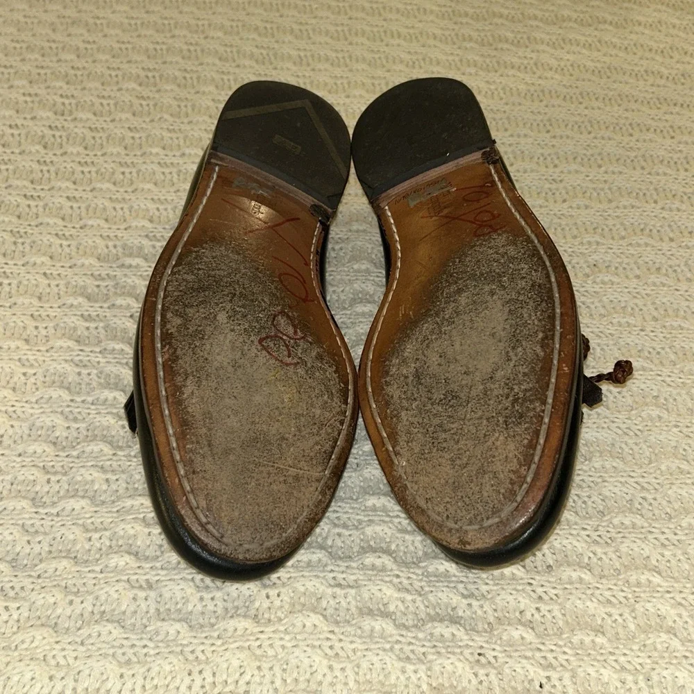 Allen Edmonds Woodstock Men's Kiltie Black And Brown Slip On Men's 10.5 E Tassle